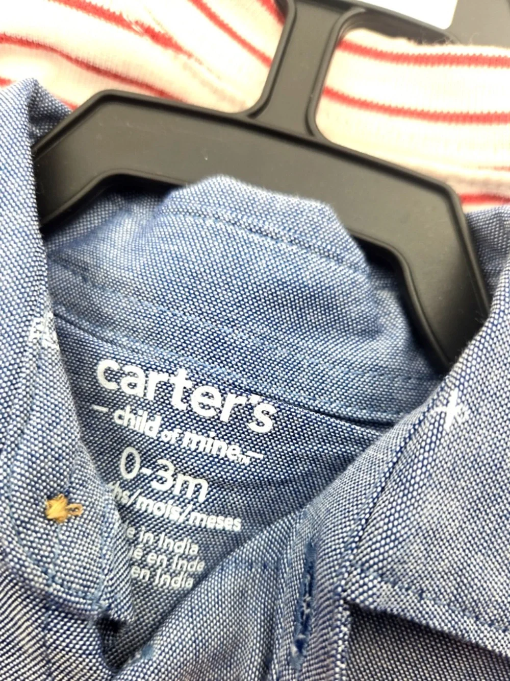 Carter's Baby Outfit Size 0-3m Boys Matching 3pc Set Top Bodysuit Shorts